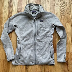 Women's Patagonia Performance Heather Gray Better Sweater Fleece Zip Jacket Sz L